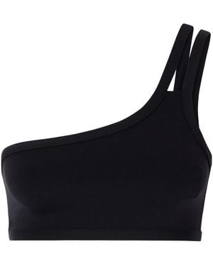 Eres One-Shoulder Bikini Top - Black