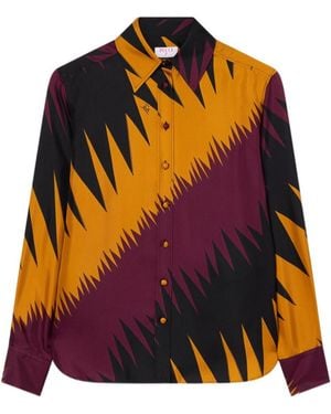 PUCCI Drago Print Silk Shirt - Multicolour