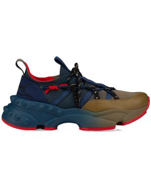 Christian Louboutin Trailnrun Lace-Up Trainers - Blue