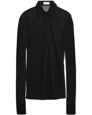 Saint Laurent Solid Colour Shirts Blouses - Black
