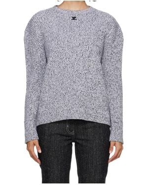 Courreges Crew-Neck Sweater - Blue