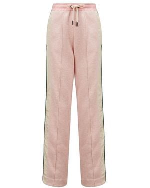 Moncler Grenoble Drawstring Wide Leg Trousers - Pink