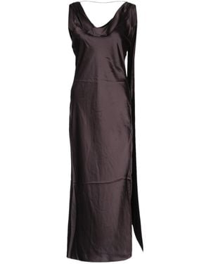 Acne Studios Cowl-Neck Midi Dress - Brown