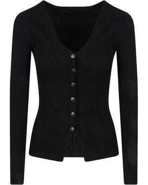Dondup V-Neck Knitted Cardigan - Black