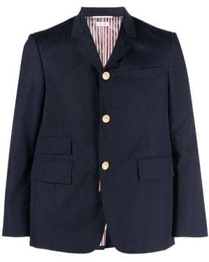 Thom Browne Single-Breasted Tailored Blazer - Blue