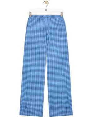 Loewe Anagram Drawstring Trousers - Blue