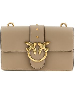 Pinko Adjustable Shoulder Bag - Natural