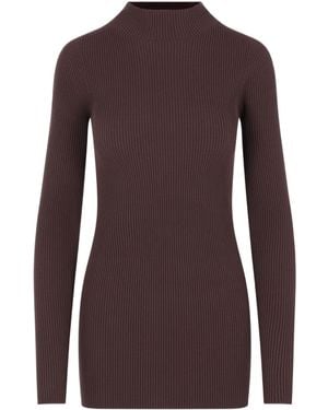 Rick Owens Turtleneck Knitted Pullover - Purple