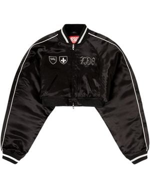 DIESEL G-Ospel-Cp Appliqu Zipped Jacket - Black