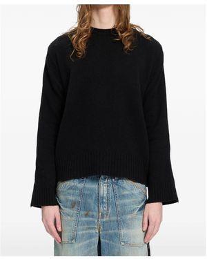 Ann Demeulemeester Long-Sleeved Jumper - Black