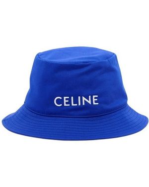 Celine Logo Fisherman's Hat - Blue