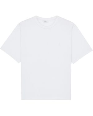 Saint Laurent Cassandre Oversized Crewneck T-Shirt - White