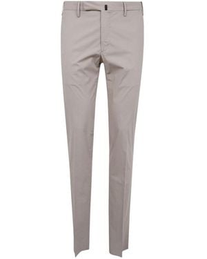 Incotex Slim-Fit Chino Pants - Gray
