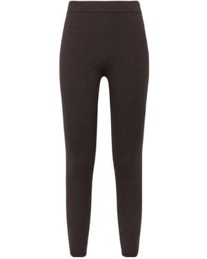 P.A.R.O.S.H. Ribbed Wool Leggings - Grey