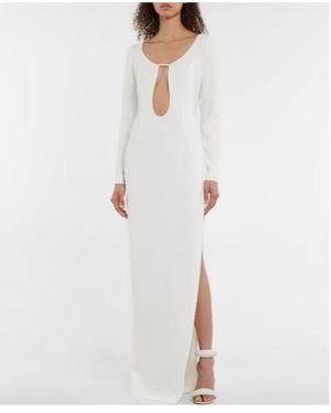 Monot Cutout Crêpe Gown - White