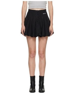 Marissa Chiara Button Skirt - Black