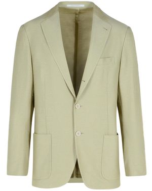 Eleventy Single-Breasted Blazer - Green