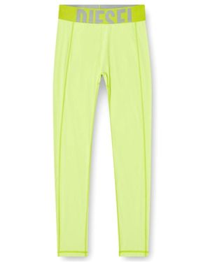 DIESEL Adeline Logo-Waistband Leggings - Yellow