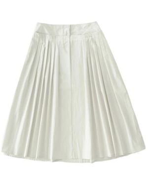 Studio Nicholson Pleated Skirt - White