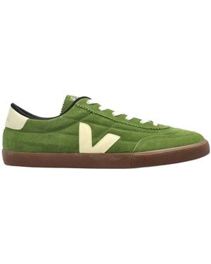 Veja Panenka Lace-Up Trainers - Green