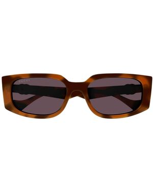 Gucci Eyewear Rectangular Frame Sunglases - White