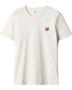 Maison Kitsuné Fox Head Regular Tee-Shirt - White