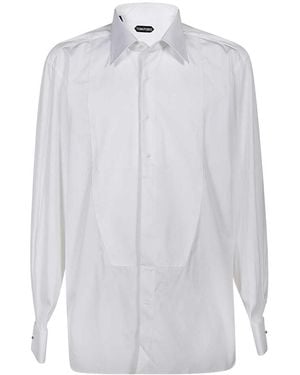 Tom Ford Lapel Long-Sleeved Shirt - White
