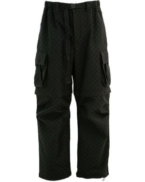 Gucci Gg Straight-Leg Cargo Pants - Black