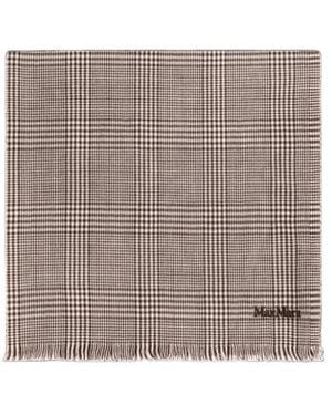 Max Mara Plaid Scarf - Gray