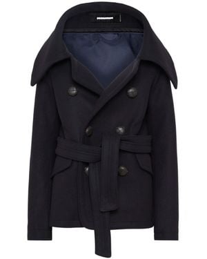 DSquared² Double-Breasted Coat - Blue