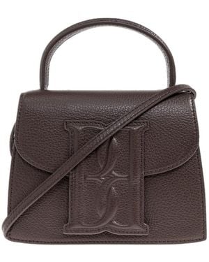 By Malene Birger Logo-Embossed Leather Tote Bag - Brown