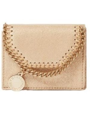 Stella McCartney Tri Fold Falabella Wallet - Natural