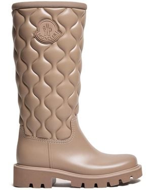 Moncler Kickstream Quilted Boots - Brown