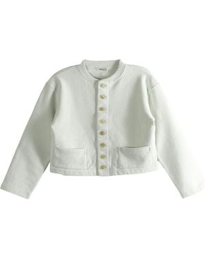 AURALEE Bd Button-Down Cardigan - White