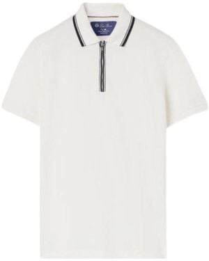 Loro Piana Zip Regatta Polo Shirt - White