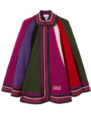 PUCCI Pucci Color Block Large Cape - Red