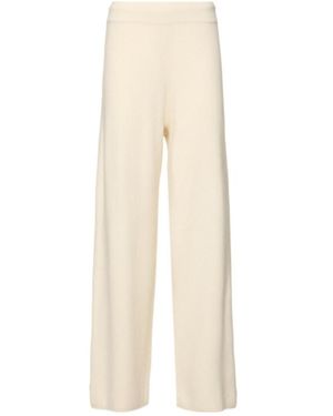 Extreme Cashmere Elastic Waist Casual Trousers - Natural