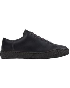 Camper Peu Terreno Nubuck Leather Sneakers - Black