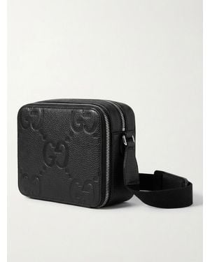 Gucci Jumbo Gg Super Mini Bag - Black