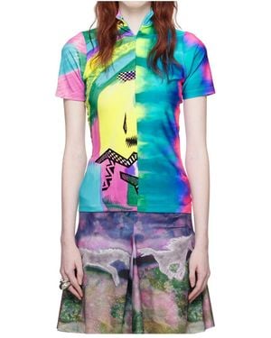 Conner Ives Printed T-Shirt - Blue