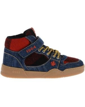 DSquared² Spiker High-Top Sneakers - Blue