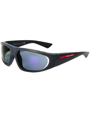 Prada 0Ps B03S Wrap Sunglasses - Blue
