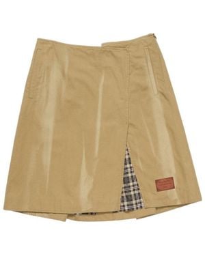 Acne Studios Twill Midi Skirt - Natural