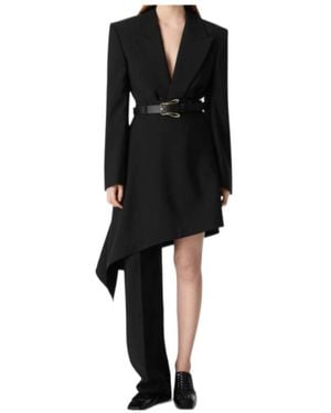 Bottega Veneta Buttoned Straight-Leg Skirt Trousers - Black
