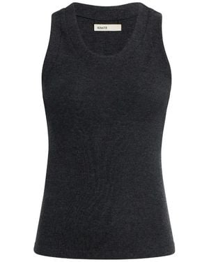 KHAITE Isha Sleeveless Top - Black