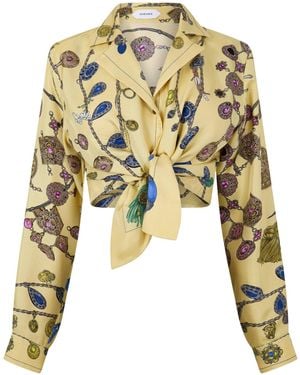 Versace Casual Printed Shirt - Metallic