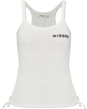 MISBHV Logo-Print Tank Top - White