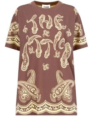 The Attico The Paisley Print T-Shirt - Pink