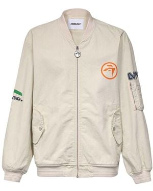Ambush Back Logo Bomber Jacket - Natural
