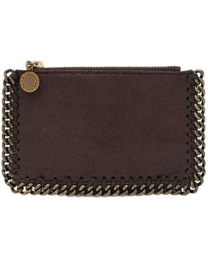 Stella McCartney Falabella Zip Card Holder - Brown